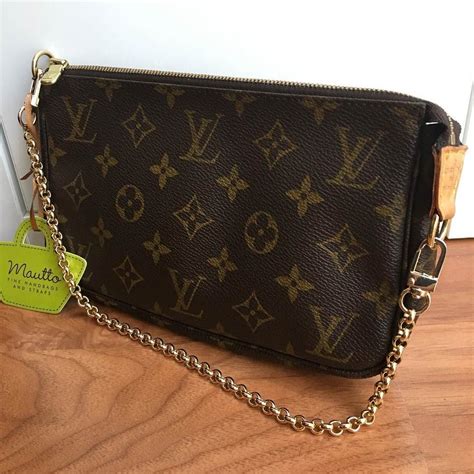 louis vuitton gold chain strap|louis vuitton wallet with strap.